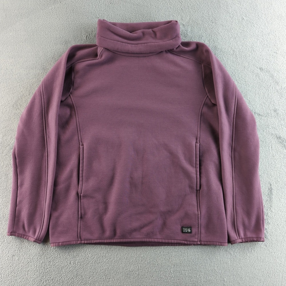 Mountain Hardwear Fleece Pullover Womens‎ Medium Purple Sweater Outdoor Hiking